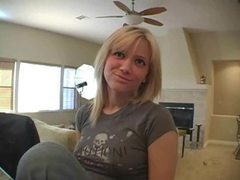 TargetVids presents: Cute girl in jeans sings for the camera