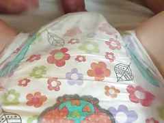 TargetVids presents: Boy and girl in wet goodnites diapers plat with a dildo sex