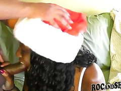 TargetVids presents: Sexy ebony girlfriend christmas fuck !!