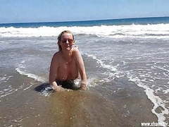 TargetVids presents: The beach whore for everyone on gran canaria uncut