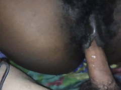 TargetVids presents: Ebony with hairy pussy and long pussy lips