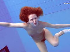 TargetVids presents: Matrosova hot ginger pussy in the pool