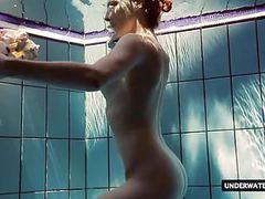 TargetVids presents: Hot big titted teen lera swimming in the pool