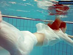 TargetVids presents: Redhead diana hot and horny in a white dress