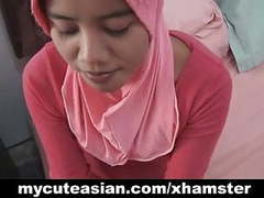 TargetVids presents: Asian amateur in head scarf sucks then fucks