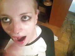 TargetVids presents: Swedish amateur gothic blowjob