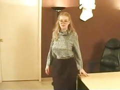 TargetVids presents: Secretary with big boobs and hairy pussy gv00035