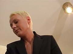 TargetVids presents: Short hair blonde fraulein boss