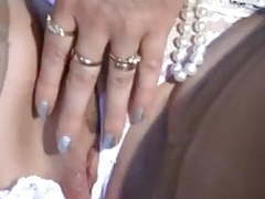 TargetVids presents: Mature mom upskirt, flashing, fingering smooth shaved pussy
