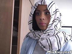 TargetVids presents: Gorgeous arab pornstar mia khalifa sucks dick with friend