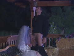 TargetVids presents: The ebony bride with firm body takes the most cum on her