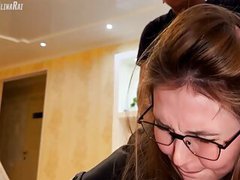 TargetVids presents: The stepson took advantage of the situation and filled his stepmother's pussy with thick sperm