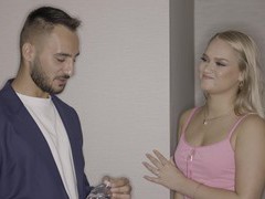 TargetVids presents: Blonde harley king rubs her clit while fucking in different positions