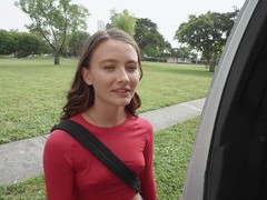TargetVids presents: Veronica church with shaved pussy sucking her lover's dick