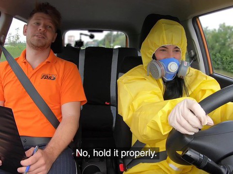 TargetVids presents: Driving instructor fucks orgasmic pussy of skinny czech lexi dona