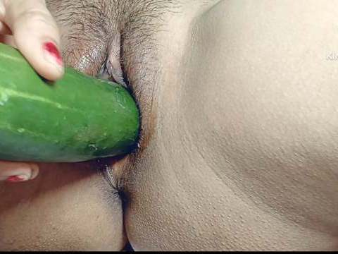 TargetVids presents: I can't get any where big black cock so my small pussy fucked by big cucumber  in hindi