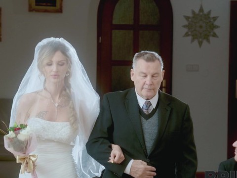 TargetVids presents: Newly wedded bride olivia sparkle gives head and gets fucked
