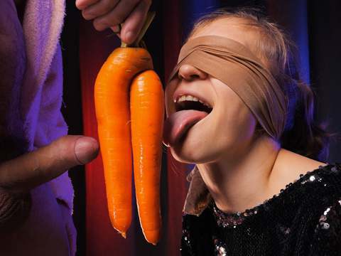 TargetVids presents: I'm very angry!! my stepbrother tricked me into sucking his dick with the help of taste game - xsanyany