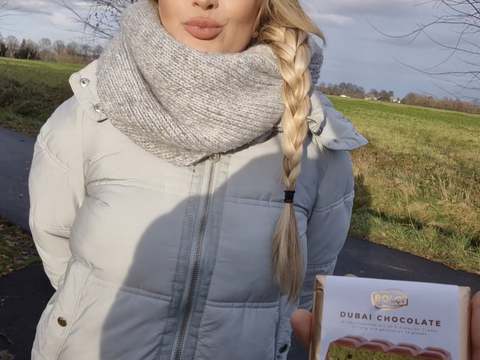 TargetVids presents: I blow and fuck a stranger for the last dubai chocolate from the discount store - risky public sex - litclit