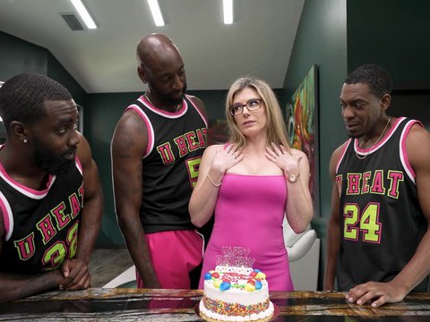 TargetVids presents: Interracial gangbang with a horny blonde babe - cory chase