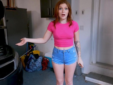 TargetVids presents: Redhead katerina deville with hot ass sucking a dick - hd