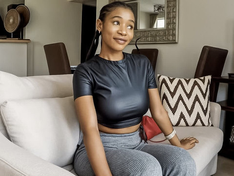 TargetVids presents: Amateur ebony model tricked to suck white cock at couch casting call