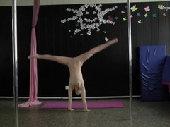 TargetVids presents: Spandex bodysuit on a flexible teenage hottie