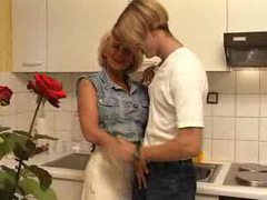 TargetVids presents: Fucking his busty aunt in the kitchen