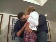 TargetVids presents: Two guys and the little schoolgirl fucking