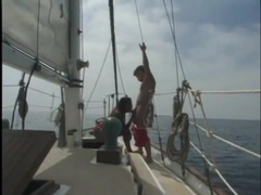 TargetVids presents: Interracial on a boat with a beautiful black girl