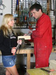 TargetVids presents: Blonde teenage beauty fucking her old and horny handyman