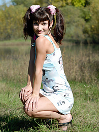 TargetVids presents: Hot beauty teen knows that her sexy smile and much sexier body will bring you on cloud seven of excitement.