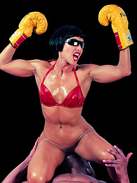 TargetVids presents: Strong Shagal won't stop untill this Big Black Cock is KO