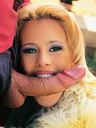 TargetVids presents: Blonde Cora Works Hard With Mouth and Ass to Get a Facial
