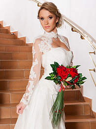 TargetVids presents: Czech bride Angel Piaff gets banged in a laundry room after posing in lingerie