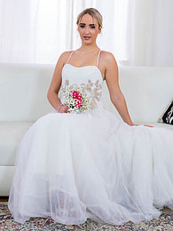TargetVids presents: Blonde bride Anna Khara has sex with the groom and a photographer at once