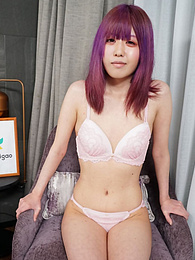 TargetVids presents: Asian girl Shiori Fujimori displays her petite tiny tits and unveils her complete nakedness in a solo