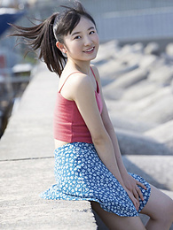 TargetVids presents: Asian teen Chisaki Morito demonstrates her tiny tits and demonstrates her exposed body outdoors